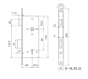 Broasca ingropata usa cheie-P90 natur 350174 [2]