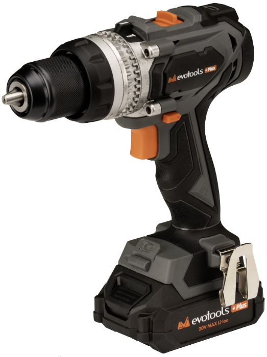 Masina de Gaurit si Insurubat Brushless cu Percutie cu 2 Acumulatori si Incarcator MAX 20V POWER Evotools Plus [1]