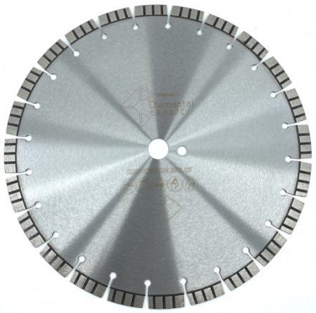 Discuri diamantate - Disc DiamantatExpert pt. Beton armat - Turbo Laser 400mm Profesional Standard - DXDY.ECON.400.25