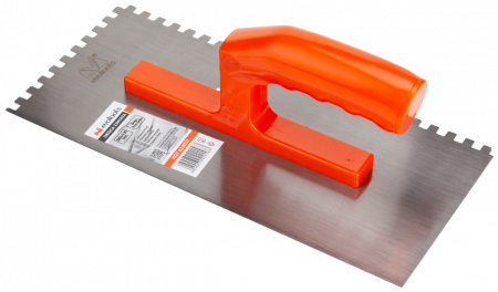 Unelte pentru zugrav - Drisca Zimtata cu Maner de Plastic / L 280mm; B 130mm; A 10mm