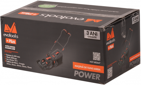 Masina de Tuns Iarba Brushless fara Acumulator si Incarcator LM 2x MAX 20V POWER Evotools Plus [1]