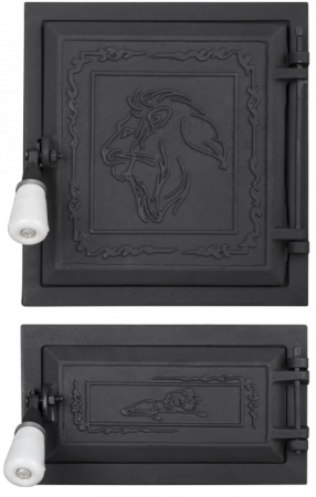 Sobe si accesorii - Usa Soba + Cenusar Economica II cu Cleme Fonta