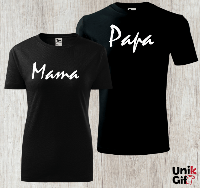 SET tricouri ”MAMA / PAPA” [2]