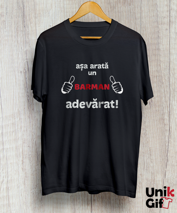 Tricou „Așa arată un barman adevărat” [2]