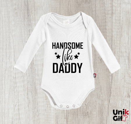 Body-uri pentru Copii - Body pentru Bebeluș ”Handsome Like Daddy”