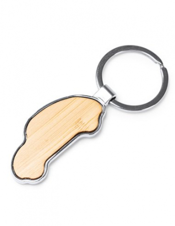 Breloc gravabil masinuta lemn+metal [2]