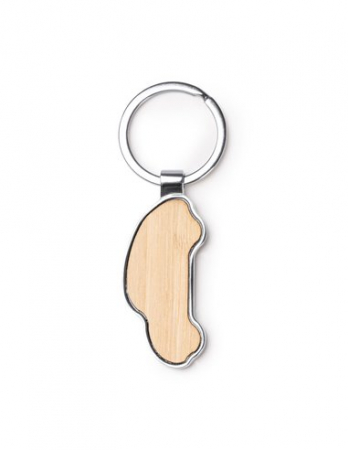 Breloc gravabil masinuta lemn+metal [1]