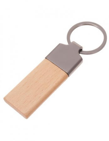 Breloc gravabil RUFUS lemn+metal [2]