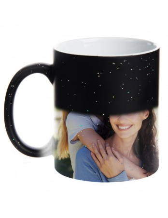 CADOURI PERSONALIZATE - Cană Termosensibilă cu Sclipici Personalizată