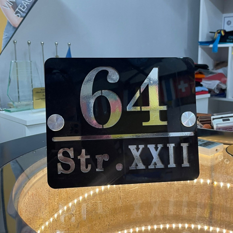 NOUTĂȚI - Placuță personalizată pentru număr stradal