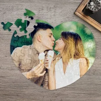 PROMOȚII - Puzzle Personalizat cu Poza Ta în formă de inimă