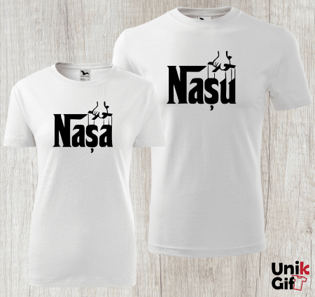 Set-uri pentru Familie - SET tricouri ”NAȘU / NAȘA”