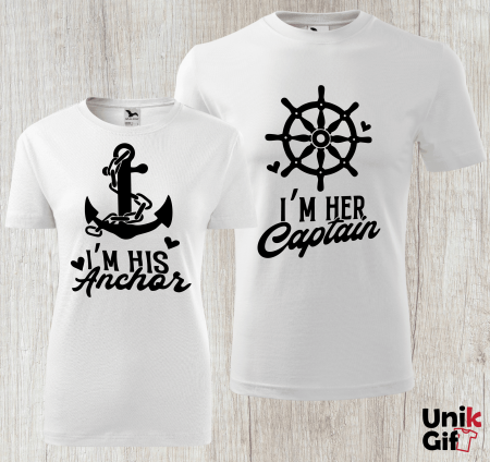 SET tricouri Cupluri ”Ancoră-Căpitan” [1]