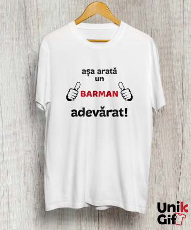 TRICOURI - Tricou „Așa arată un barman adevărat”