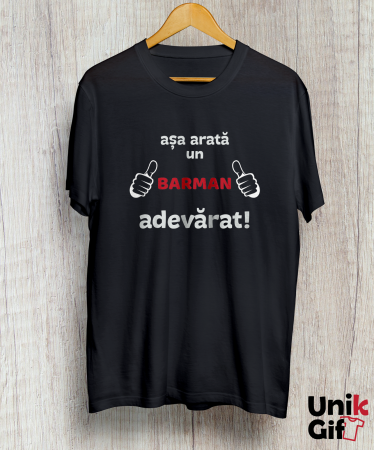 Tricou „Așa arată un barman adevărat” [1]