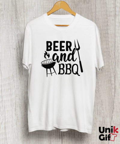Tricouri cu Hobby-uri - Tricou „BEER & BBQ”