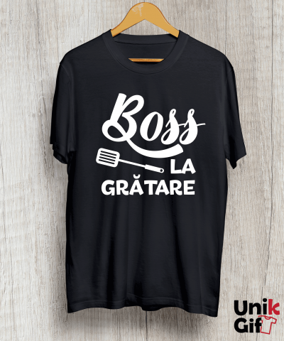 NOUTĂȚI - Tricou "BOSS LA GRĂTARE”