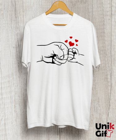 Tricouri pentru Familie - Tricou „100% activ la munca” Bărbați - Unikgift.ro