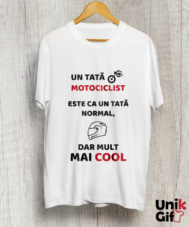 Tricouri pentru Motocicliști - Tricou „Un tată motociclist..”
