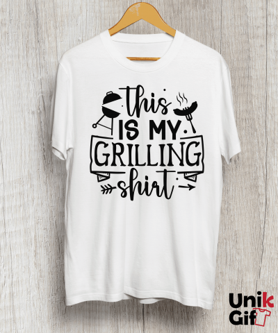Tricouri cu Meserii - Tricou "THIS IS MY GRILLING SHIRT"