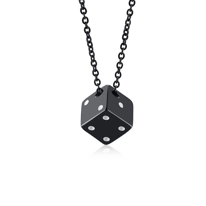 Lant cu zar SECS urban, barbati, stainless-steel, negru [1]