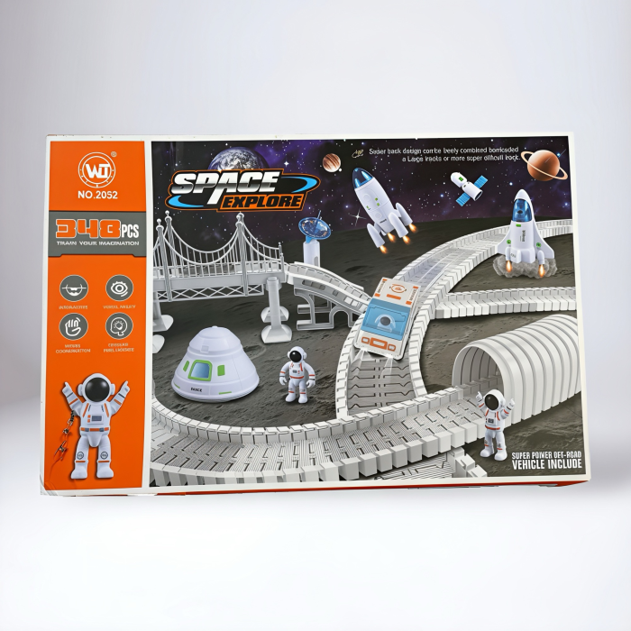 Set de Joacă Spațial – 340 Piese – Astronauți, Rachete & Circuit Flexibil [3]