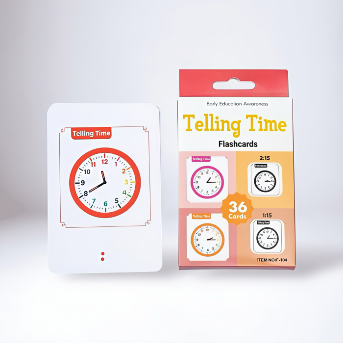 Set Educațional – Flashcards „Telling Time” – 36 Carduri [1]