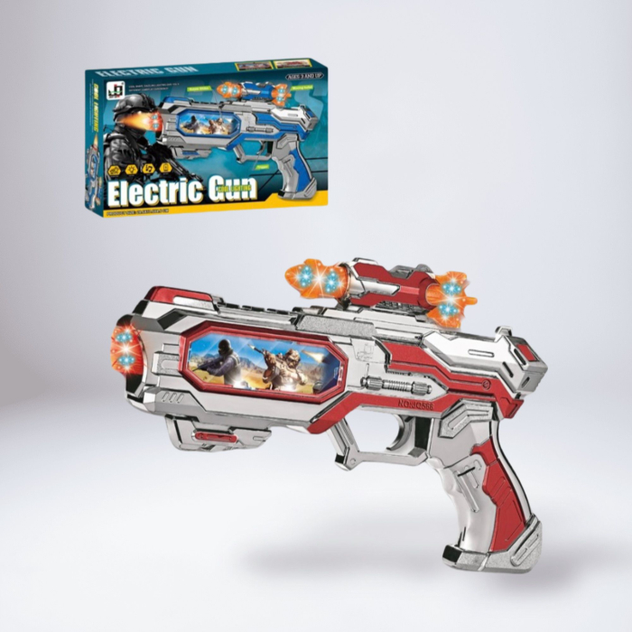 Pistol electric cu lumini și sunete – jucărie pentru copii 3+ [1]