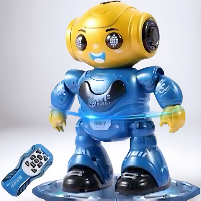 Robot jucărie cu telecomandă pentru copii, cu lumini colorate și funcție de dans [3]