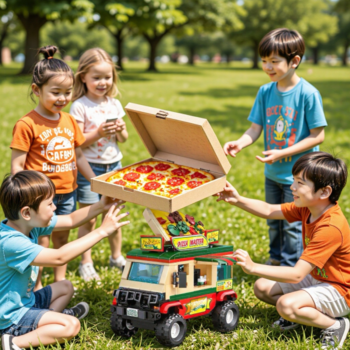 Set Construcții – Restaurant Car „Pizza Master” cu 362 piese [2]