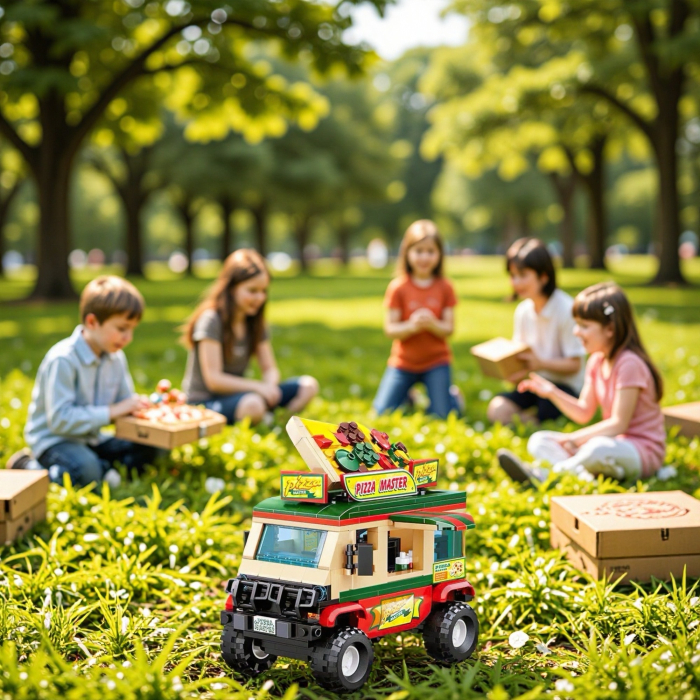 Set Construcții – Restaurant Car „Pizza Master” cu 362 piese [3]