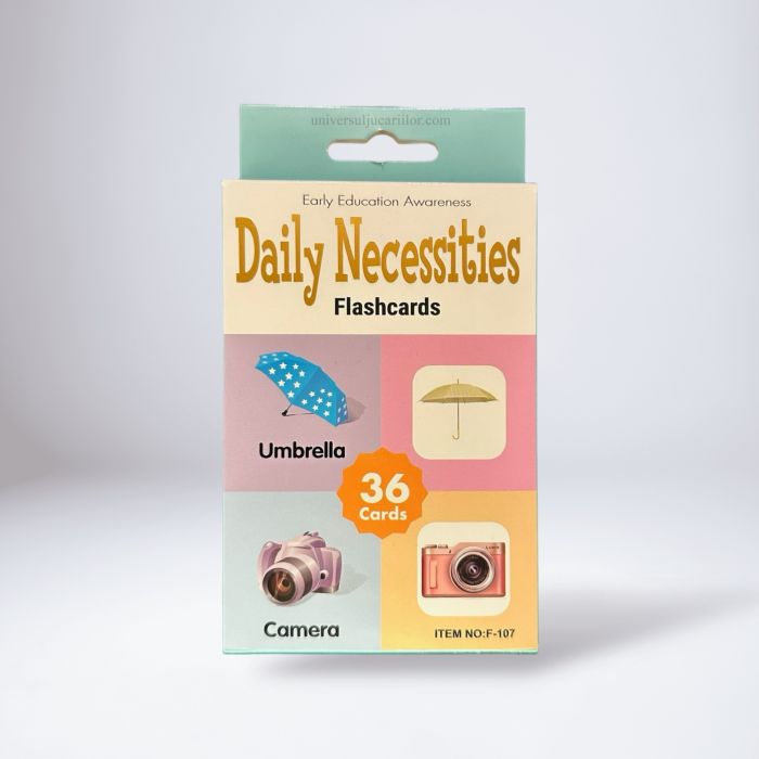 Set educativ 36 Flashcards cu obiecte de zi cu zi – Invatarea prin joaca [2]