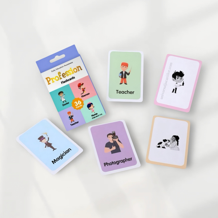 Set educativ 36 Flashcards cu profesii – Joacă și descoperă meserii [1]