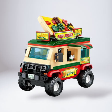 Seturi de Joacă & Meserii - Set Construibil – Restaurant Car „Pizza Master” | 362 Piese | 6+ Ani