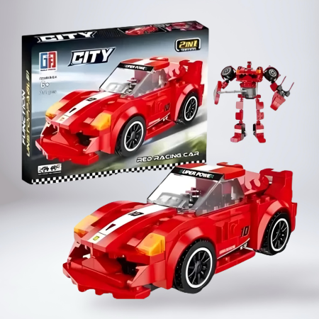 Masini si Vehicule - set-constructie-masina-curse-pull-back
