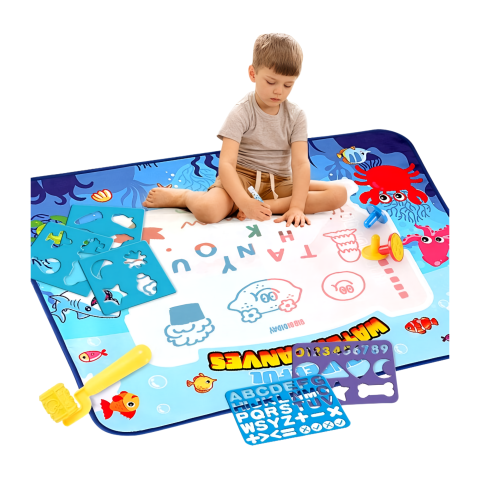 Jucării Educaționale & Interactive - covor-magic-desen-cu-apa-80x60