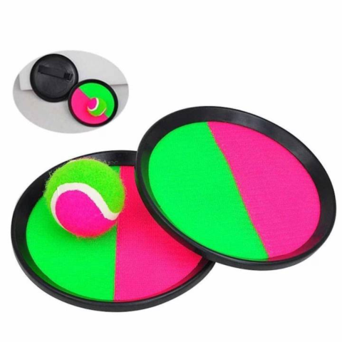 Jucării Educaționale & Interactive - set-catch-ball-cu-palete-si-minge-pentru-copii