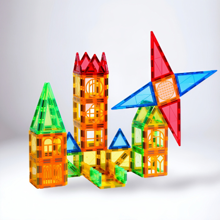 Jucării Educaționale & Interactive - magnetic-blocks-34-piese-copii