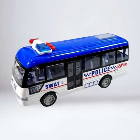 Masini si Vehicule - autobuz-politie-copii-bump-and-go