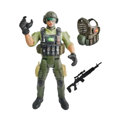 Jocuri, Plusuri & Distracție - Soldat tip Call of Duty – Set cu Arme și Accesorii pentru Copii