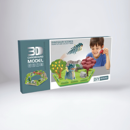 Puzzle-ul 3D Dinozauri – 44 piese DIY [1]