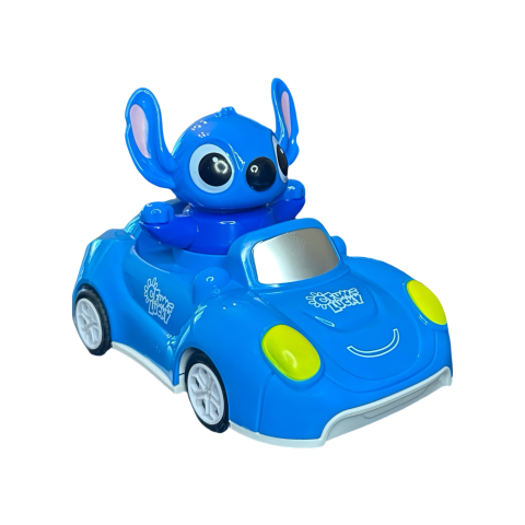 Jocuri, Plusuri & Distracție - Mașinuță Stitch 3D Colorată pentru Copii