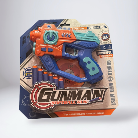 Pistol jucărie cu darts moi – Joacă interactivă pentru copii 3+ [1]