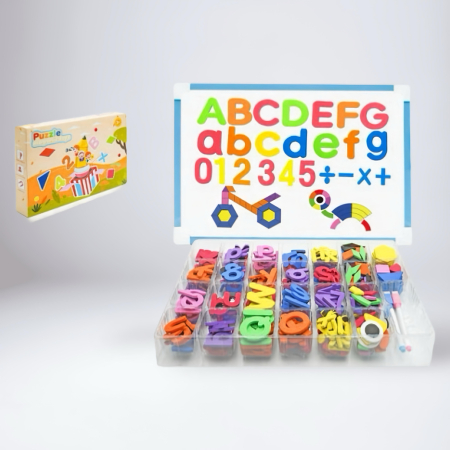 Jucării Educaționale & Interactive - puzzle-magnetic-educativ-copii