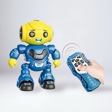 Jucării Electronice & Muzicale - Robot jucărie cu telecomandă pentru copii, cu lumini colorate și funcție de dans
