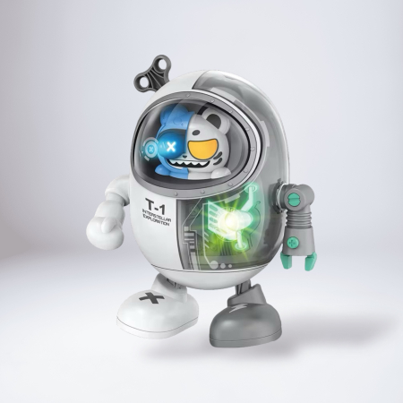 Robot jucărie interactiv pentru copii cu muzică, lumini și mișcări de dans [1]
