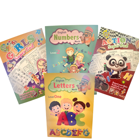 Jucării Educaționale & Interactive - set-4-carti-educative-pentru-copii-in-limba-engleza