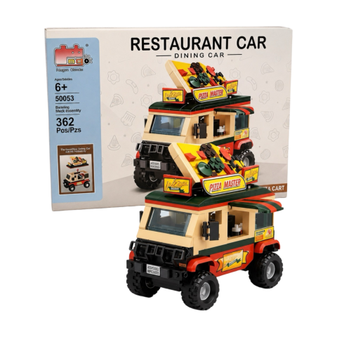 Seturi de Joacă & Meserii - Set Construcții – Restaurant Car „Pizza Master” cu 362 piese