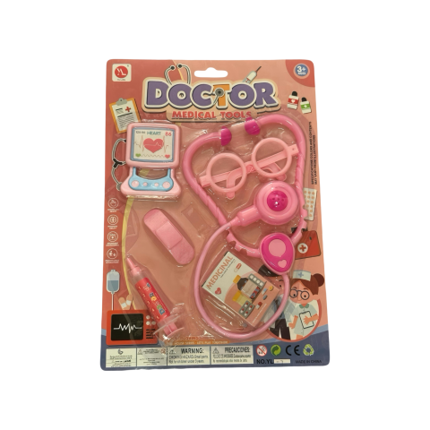 Seturi de Joacă & Meserii - Set Doctor pentru Copii cu Accesorii Medicale – Roz sau Albastru