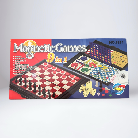 Seturi de Joacă & Meserii - Set jocuri magnetice 9 în 1 pentru copii și familie